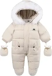 [Tumaron] Baby Girl Winter Snowsuit Toddler Jacket Clothes For Boy Infant Jumpsuit Hoodied