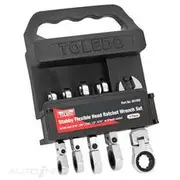 Toledo Stubby Flex-Head Ratcheting Wrench Set - Stubby - 301950