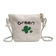 3PC Cactus Pattern Leisure Fashion Canvas Slant Shoulder Bag