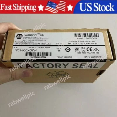 New Allen-Bradley 1769-IQ6XOW4 Compact I/O 24VDC Input Relay Output Module US