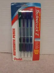 Pentel Techniclick II 0.7mm Automatic Pencil (4) Side Lead Advance SEALED NEW