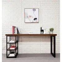 在飛比找ETMall東森購物網優惠-實木書桌美式工業風復古做舊簡約鐵藝靠墻邊長條桌子超窄書桌40