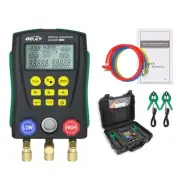 Refrigeration Digital Manifold HVAC System Gauge, High-Precision Vacuum Press...