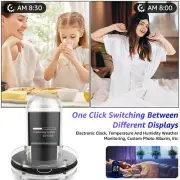 Digital Alarm Clock with LCD Display USB Powered WI-FI Digital Clock leYsS