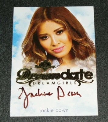 2017 Benchwarmer JACKIE DAWN Dreamgirls DREAM DATE Gold Foil Black Auto PLAYBOY
