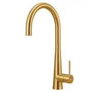 OLIVERI Essente 316 Stainless Steel Goose Neck Mixer - Brushed Gold SS31620-AU