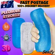 Male Masturbator Pocket Masturbation Trainer Stroker Cup Mens Soft Adult Sex Toy