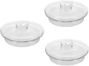 JECOMPRIS Glass Teapot Lid Heat Resistant Borosilicate Cover for Tea Kettle Practical Teapot Accessory Smooth Edges for Family Camping and Parties