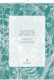 Collins Tara 2025 Family Wall Calendar - Lifestyle Planner and Organiser for Office, Work, Personal and Home - January to December 2025 Diary - Weekly - - TAFC135-25