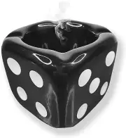 Ashtrays for Cigarettes Dice Ash Tray - Premium Ceramic Retro Cool Ashtrays Gift
