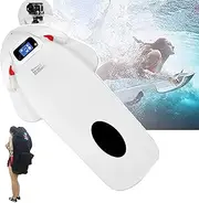 3200W Underwater Scooter + Storage Bag, Endurance Time: 60(4M/S) – 120Min(2M/S), 6500RPM Water Scooter, LED Display, 2 Modes(standard/Sport), For Diving Swimming Snorkeling,White