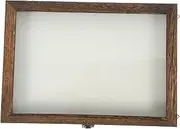 Cabilock 1Set Insect Display Case with Transparent Lid Vintage Wall Mount Bug Display Box for Dried Flowers Butterfly Specimens Multi Functional Storage Stylish Wooden Frame Space