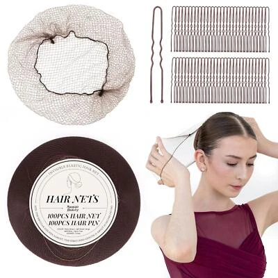 200 Redes Para El Cabello De 20 Pulgadas, Elã¡sticas Y Invisibles, Para Moã±o De