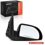 Smooth Black Mirror w/ Power Adjust Passenger for Chevy Equinox 05-09 Saturn Vue