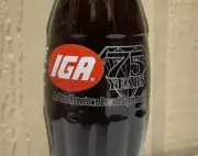 Coca Cola Bottle IGA 75 Years 2003 Commemorative Bottle
