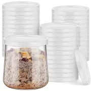 36 Pcs Yogurt Container Lids Replacement Compatible with Oui Yogurt Jars