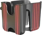 Wheelchair Cup Holder Attachment - Cup Holder for Wheelchair - 2 in 1 Adjustable Attachment Organizer Storage for Golf Cart Walking Shopping Jogging