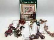 Pattern & Floss KIT BOOTSIE & STITCH Cross Stitch Leaflet OOP Donna Gallagher