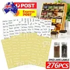 276 Stickers Spice Herb Storage Jar Labels Stickers Decals Pantry Label Stickers