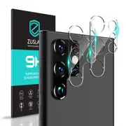 [2 Pack] ZUSLAB Galaxy S22 Ultra Camera Lens Screen Protector Tempered Glass-Anti-Scratch 9H Hardness HD Clear for Samsung