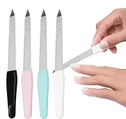 Professional Nail File - Stainless Steel Nail Supplies Manicure Stick | Emery Boards Lightweight Buffer Stick for Trimming Buffing Shaping