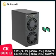 New released Goldshell CK BOX II 2.1Th/s 400W No PSU Asic miner Nervos in stock