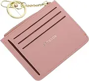 [BESTYASH] Slim Coin Purse for Women Keychain Wallet Small Wallet for Women Leather Pouch Simple Change Bag Fashionable Daily Use