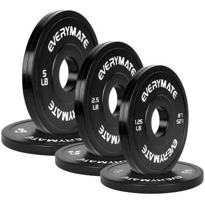 Black Change Weight Plates - 1.25LB, 2.5LB, 5LB Combo Set - Fractional, Olymp...