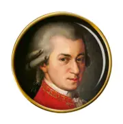 Wolfgang Amadeus Mozart Pin Badge