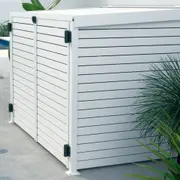 Slat Pool Pump and Equipment Cover 1200x1489x982mm Primrose