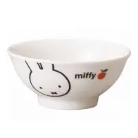 在飛比找momo購物網優惠-【小禮堂】Miffy 米飛兔 陶瓷碗 - 白大頭姓名款(平輸