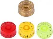 ERINGOGO 4pcs Electric Guitar Volume Tone Control Knobs Caps Durable Plastic Replacement Parts for Bass Guitar Easy to Install Volume Control Knob Accessories