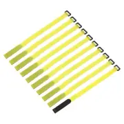 10 Pcs Battery Tie Down Straps, 0.8" x 16" Yellow Nylon Hook Loop Strap