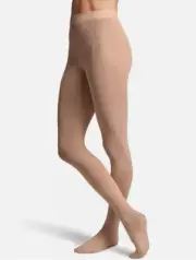 Bloch Girl's Adaptatoe Beige Ballet Tights Size CHM 5735