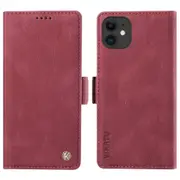YIKATU YK-005 PU Leather Flip Cover for iPhone 11,Wallet Stand Skin-touch Phone Case