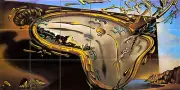 Art Clock Time Colorful Mural Ceramic Dali Backsplash Bath Tile #32