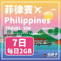 在飛比找PChome24h購物優惠-【玩旅卡】7天 菲律賓網卡 長灘島 宿霧｜每日2GB高速流量