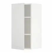 METOD wall cabinet with shelves, white/Stensund white, 40x37x80 cm