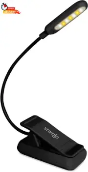 VAVOFO Rechargeable Reading Light, 7 Leds with 9 Color Temperature 9 Brightness