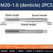 A pair M20-1.0 Hand tap set tap machine suitable for die steel aluminum