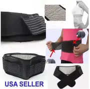 Double Pull Deluxe Magnetic Lumbar & Lower Back Support Belt Breathable Brace