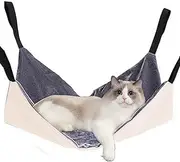 Huvqianu Kitchen Chair Cat Hammock | Soft Cat Hammock Bed Adjustable - Kitten Bed, Comfortable Rest Sleeping Pad for Kittens, Ferret, Puppies, Rabbits, Small Animals