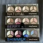 3-Profusion Eyeshadow Palettes 12 Shades Natural, Shimmer and Berry.