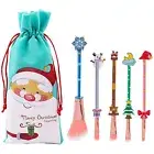 Makeup Brush Set Women Cute Travel With Drawstring Bag Christmas Decor Gift