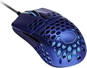 Cooler Master MM711 Blue Steel Limited Edition Gaming Mouse with Lightweight Honeycomb Shell, Ultraweave Cable, 16000 DPI Optical Sensor, and RGB Accents
