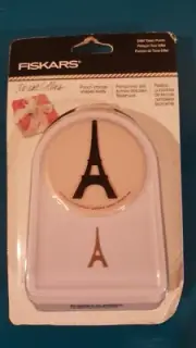 NEW Retired Fiskars Large Craft Punch Teresa Collins Eiffel Tower Punch