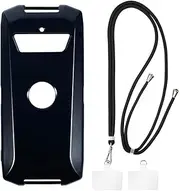 Crossbody/Neck Strap TPU Phone Case Combo Compatible with Crosscall Core-S5, Shockproof Protective Cover with Adjustable Lanyard