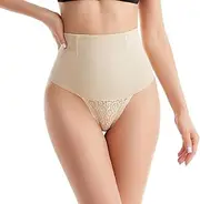 [Lovasong] Tummy Control Thong Shapewear Lace Underwear