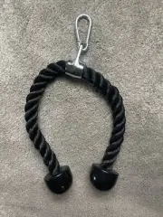 New Tricep Rope Attachment Cable Machine, Fitness Pulldown w/Snap Hook!!