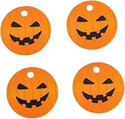 Amosfun 2 Sets 300pcs Halloween Pumpkin Head Hang Tag Trick or Treat Tag Halloween Tag Label Halloween Decor Prop Halloween DIY Tag Halloween Hanging Tag Paper Seal Greeting Card